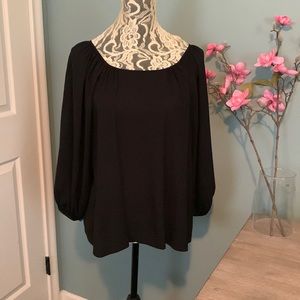 WHBL Black Blouse